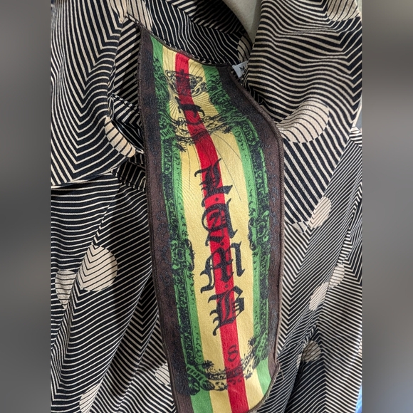 L.A.M.B By Gwen Stefani Silk Blouse Size 8 - Picture 6 of 9